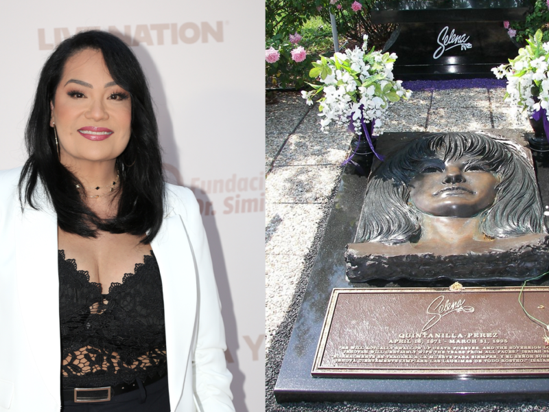 EXCLUSIVA | Suzette Quintanilla clonó la tumba de su hermana Selena y la tiene colgada en su casa